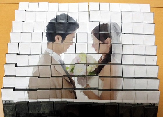 結婚式の写真ドミノ(完成5)