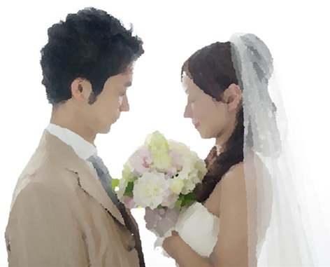 結婚式の写真ドミノ（元画）